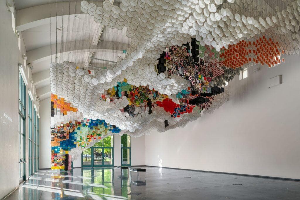 Free- Opening Celebration: Giant Arc by Jacob Hashimoto