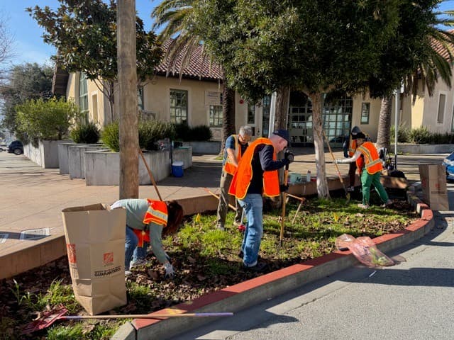 Gardening Day at Leland Ave Rain Gardens